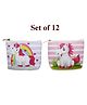 Asera Coin Pouch for Kids/Girls Cartoon Pouch for Kids, Kanjak Gifts for Kids & Girls Theme Gifts (Unicorn 12 Pcs)