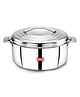 Avias Platina Premium Double wall insulated Stainless Steel Casserole/ Hotpot/ Chapati box/ Hot case with steel lid | Retains temperature | Twist lock | 1500ml - Silver