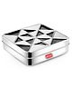 Avias Trios Stailess Steel Square Spice Box with See-through lid & 9 Compartments