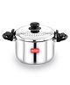Avias Stainless Steel Strainer Pot with Built-in Strainer Lid and Glass Lid - 3.7 L