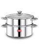 Avias Stainless Steel Spectra Multipurpose Steamer + Cook Pot - 22 cm