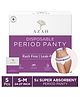 AZAH Period Panties |S-M| (24-27 inch)| 5X Super Absorbent Panties - Pack of 5