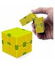 Aditi Toys Infinity Cube Fidget Toy Stress Relieving Fidgeting Game for Kids and Adults, Durable ABS Plastic Safe Material Sensory Toys, Unique Gadget for Anxiety Relief Easy to Carry, Above 3+ Age (Yellow)