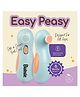 Bubsie Easy Peasy 2 IN 1 Electric Nail Trimmer with 6 Trimming Heads and Storage Box - Blue