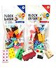 Ji and Ja Mini Building Block Eraser for Kids| Pencil Eraser for Boys Girls| Best for Birthday Return Gift (Assorted Design & Color, Pack of 1)