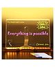 Ji and Ja 3D Acrylic Dry Erase Board with Light up Dry Erase Board with Stand as a Glow Memo LED Letter Message Board with 13 Pens (20X30 CM) USB Power Supply