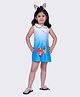 Twisha Sleeveless  Butterflies Printed Ombre Dress - Blue