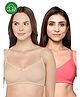 Inner Sense Organic Cotton  Pack Of 2  Antimicrobial Women Feeding Bras - Multi Colour