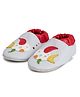 Elves the Shoemakers Fish Patch Embroidered Booties - Red