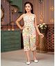 Aarika Cotton Woven Sleeveless Floral Printed Coordinating Top & Capris Set - Off White