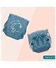 A Toddler Thing Dry Feel Ultra Nappies 2.0 | 100% Cotton & Reusable | Double Gussets for Leak Protection | Jumbo Sky 0-3m | Pack of 2