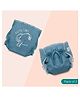 A Toddler Thing Dry Feel Ultra Nappies 2.0 | 100% Cotton & Reusable | Double Gussets for Leak Protection | Jumbo Sky 6-12m | Pack of 2