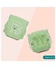A Toddler Thing Dry Feel Ultra Nappies 2.0 | 100% Cotton & Reusable | Double Gussets for Leak Protection | Minty Roar 6-12m | Pack of 2