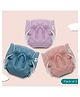 A Toddler Thing Dry Feel Ultra Nappies 2.0 | 100% Cotton & Reusable | Double Gussets for Leak Protection | Pastel Patrol 3-6m | Pack of 3