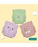 A Toddler Thing Dry Feel Ultra Nappies 2.0 | 100% Cotton & Reusable | Double Gussets for Leak Protection | Pastelicious 3-6m | Pack of 3