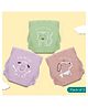 A Toddler Thing Dry Feel Ultra Nappies 2.0 | 100% Cotton & Reusable | Double Gussets for Leak Protection | Pastelicious 6-12m | Pack of 3