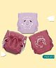 A Toddler Thing Dry Feel Ultra Nappies 2.0 | 100% Cotton & Reusable | Double Gussets for Leak Protection | Paint It Mauve 6-12m | Pack of 3