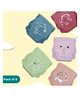 A Toddler Thing Dry Feel Ultra Nappies 2.0 | 100% Cotton & Reusable | Double Gussets for Leak Protection | Bums & Giggles 0-3m | Pack of 5