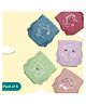 A Toddler Thing Dry Feel Ultra Nappies 2.0 | 100% Cotton & Reusable | Double Gussets for Leak Protection | Bums & Giggles 3-6m | Pack of 5
