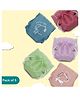 A Toddler Thing Dry Feel Ultra Nappies 2.0 | 100% Cotton & Reusable | Double Gussets for Leak Protection | Potty Party 0-3m | Pack of 5
