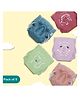 A Toddler Thing Dry Feel Ultra Nappies 2.0 | 100% Cotton & Reusable | Double Gussets for Leak Protection | Booty Bunch 3-6m | Pack of 5