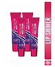Meglow Lip Shiner Nourishment with Vitamin E and  Almond Oil  Protection with SPF 15-Set of 4 x 15g