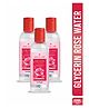 Meglow Hydrating Glycerin & Rose Water Face Toner Glycerin for skincare & Rosewater for face- Set of 3 x 60ml