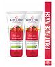 Meglow Fruit Face Wash Plant-Derived AHA,Paraben-Free & Soap-Free For Smooth Refreshing and Rejuvenating Skin-Set of 2 x 70g
