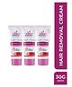 Alite Hair Removal Cream for Women Painless, Gentle, and Effective with Rose Water Set of 3 x 30g
