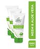 Alite Unisex Neem and Aloe Vera Face Wash Enriched with Vitamin E -Soap Free Set of 3 x 100g