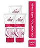 Alite Oil Control Gentle Face Wash Enriched with Stearic Acid & Polyethylene Beads for Oil Control Face Wash Set of 3 x 100g