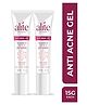Alite Anti Acne Gel Enriched with Pear Juice Ferment Filtrate & Soybean Seed Extract for Oil Control Set of 2 x 15g