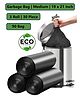 ADKD  Dustbin/Disposable Garbage Bags| Medium | 90 Count | 30 Bags X 3 Rolls | 19 X 21 Inches | Material Plastic | For Dry & Wet Waste | Black - Pack of 90 Bags
