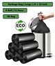 ADKD Dustbin/Disposable Garbage Bags | Large | 90 Count | 15 Bags X 6 Rolls | 24 X 32 Inches | Material Plastic | For Dry & Wet Waste | Black - Pack of 90 Bags