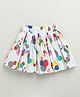 ZIP ZAP ZOOP Cotton Dots Printed Skirt - White