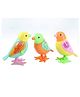 New Pinch  Key Mechanism Funny Jumping  bird Toy With 360 Degree Rotating Head For Kids Children's Creative Wind Up  bird Toy - Pack of 3