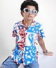 Ollington St. 100% Cotton Half Sleeves Animal Printed Shirt - Multicolor