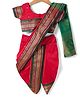Bhartiya Paridhan Silk Nauvari Saree with Half Sleeves Zari Blouse - Light Red