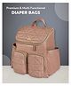 Mi Arcus Backpack Travel Friendly Diaper Bag with Diaper Changing Sheet for Mom and Dad- Peach