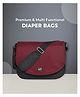 Mi Arcus Diaper Bag with Diaper Changing Sheet & One Wet Bags for Multipurpose, Travel for Mom and Dad- Maroon