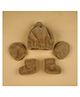 Abracadabra  Gift Sets  Caps, Mittens & Booties Set - Brown