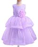 Mark & Mia Woven Sleeveless Party Dress With Floral Corsage - Lilac