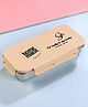 SKI Plastoware Nourish Single Wall Steel Lunch Box With Round Steel container & Steel Spoon 550 ml - Light Brown