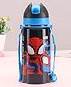 Marvel by SKI Stainless Steel Single Wall Water Bottle With Spiderman Tango Print Blue & Black - 550 ml
