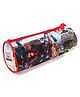 Marvel By SKI Avengers Round Nylon Pouch With Zipper Closure - Red