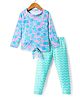 KIDLINGSS Full Sleeves Floral Printed Top & Leggings - Green