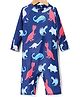 KIDLINGSS Full Sleeves Dinosaurs Printed Swimsuit - Navy Blue