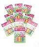 Cello Colour Up Clay with 6 Clay Stripes & 2 Moulds Pack of 10 - Multicolor
