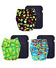 Dumbledo Premium Cloth Diaper with Leak-Proof, Absorbent 6-layer Black Insert - Dryfeel with Comfortable Fit for 3 Months to 3 Years, Pack of 3