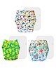 Dumbledo Premium Cloth Diaper with Leak-Proof, Absorbent 6-layer White Insert - Dryfeel with Comfortable Fit for 3 Months to 3 Years, Pack of 3